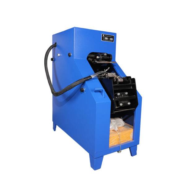 A handle-controlled machine for removing brake pads