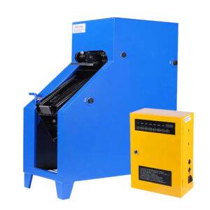 A handle-controlled machine for removing brake pads