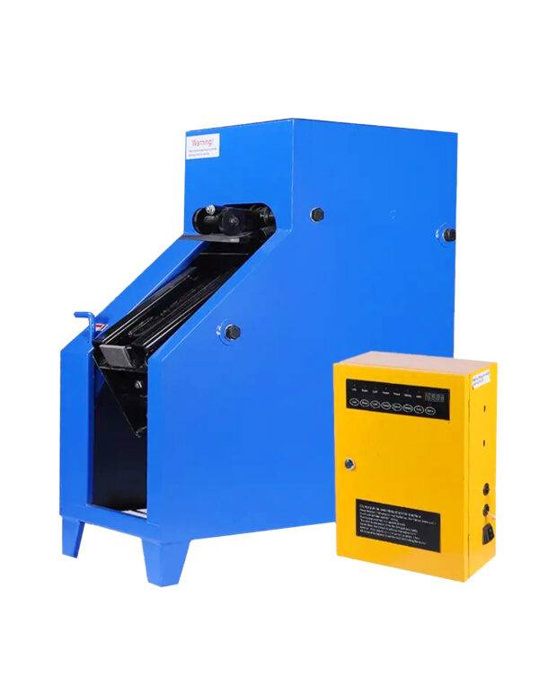 A handle-controlled machine for removing brake pads